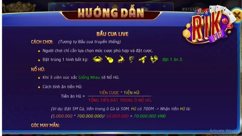 Hướng dẫn cách chơi 