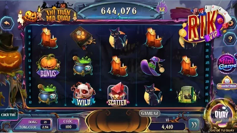 Luật chơi và giải thưởng game slot thị trấn ma quái